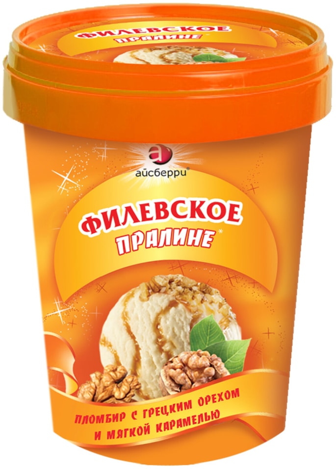 Отзывы о Мороженом Филевском Пломбир Пралине с грецким орехом и мягкой карамелью 550г