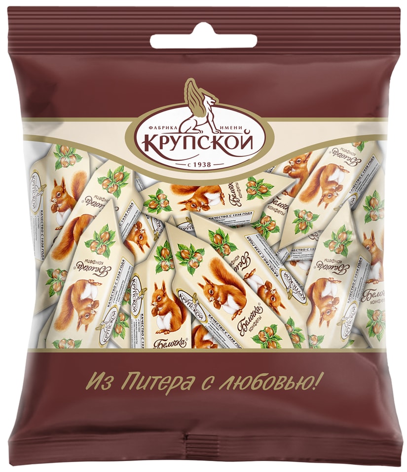 Конфеты Белочка 200г - Vprok.ru Перекрёсток