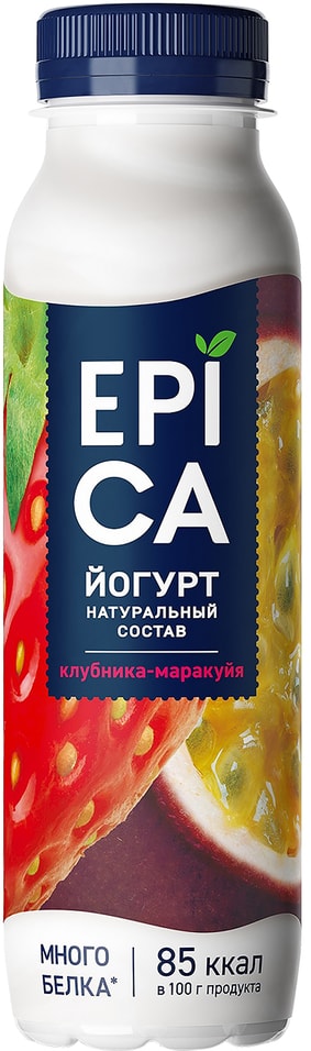 Йогурт питьевой Epica Клубника-маракуйя 2.5% 260г