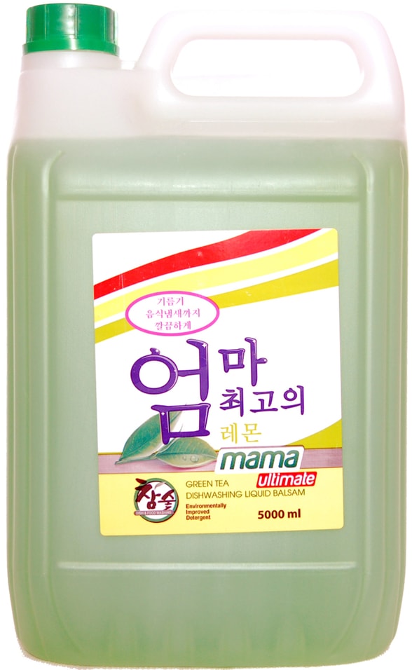 Бальзам для мытья посуды овощей и детских принадлежностей Mama Ultimate Зеленый чай 5л
