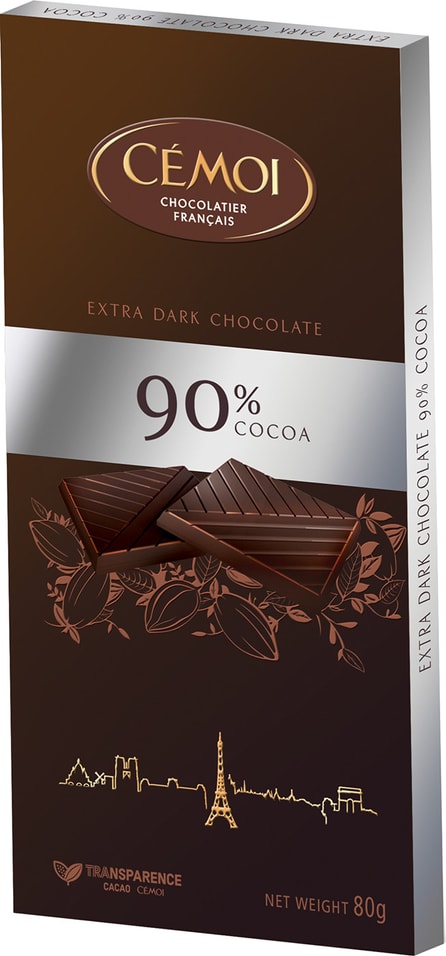 Шоколад Cemoi Горький 90% 80г