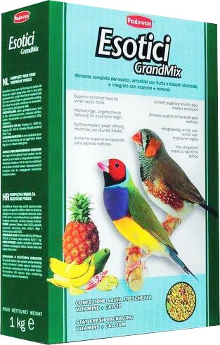 Корм для птиц Padovan Grandmix Основной для экзотических птиц 1кг