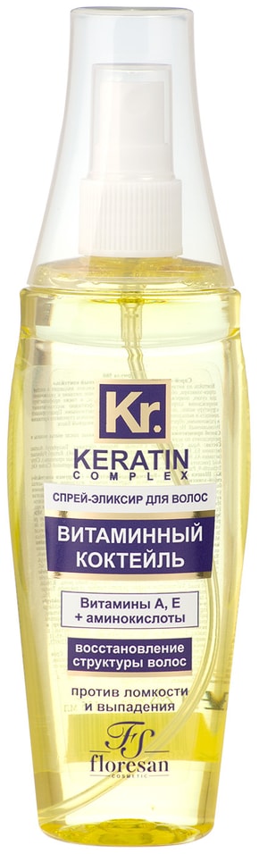 Отзывы о Спрее-эликсире для волос Floresan Keratin Complex Витаминный коктейль 135мл