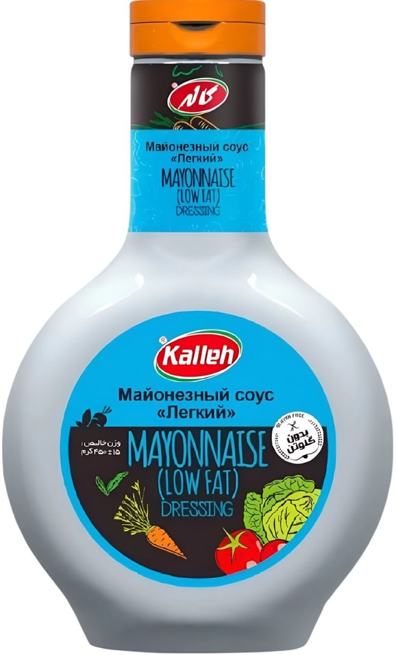 Соус Kalleh Легкий майонезный на соевом масле 450г