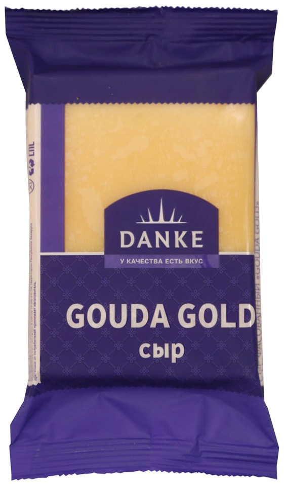 Сыр Danke Gouda Gold 45% 180г от Vprok.ru