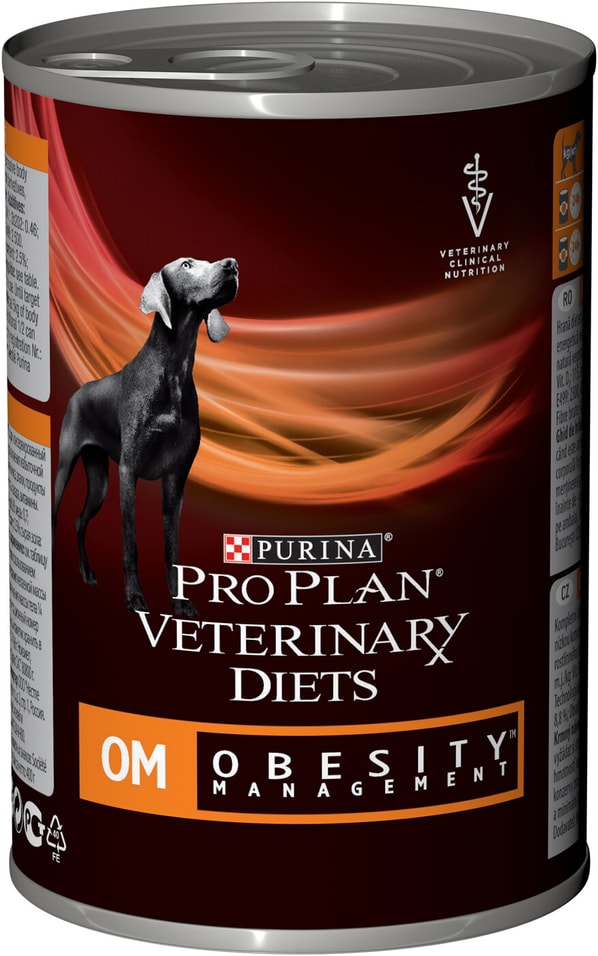 Влажный корм для собак Pro Plan Veterinary Diets OM Obesity Management при ожирении банка 400г