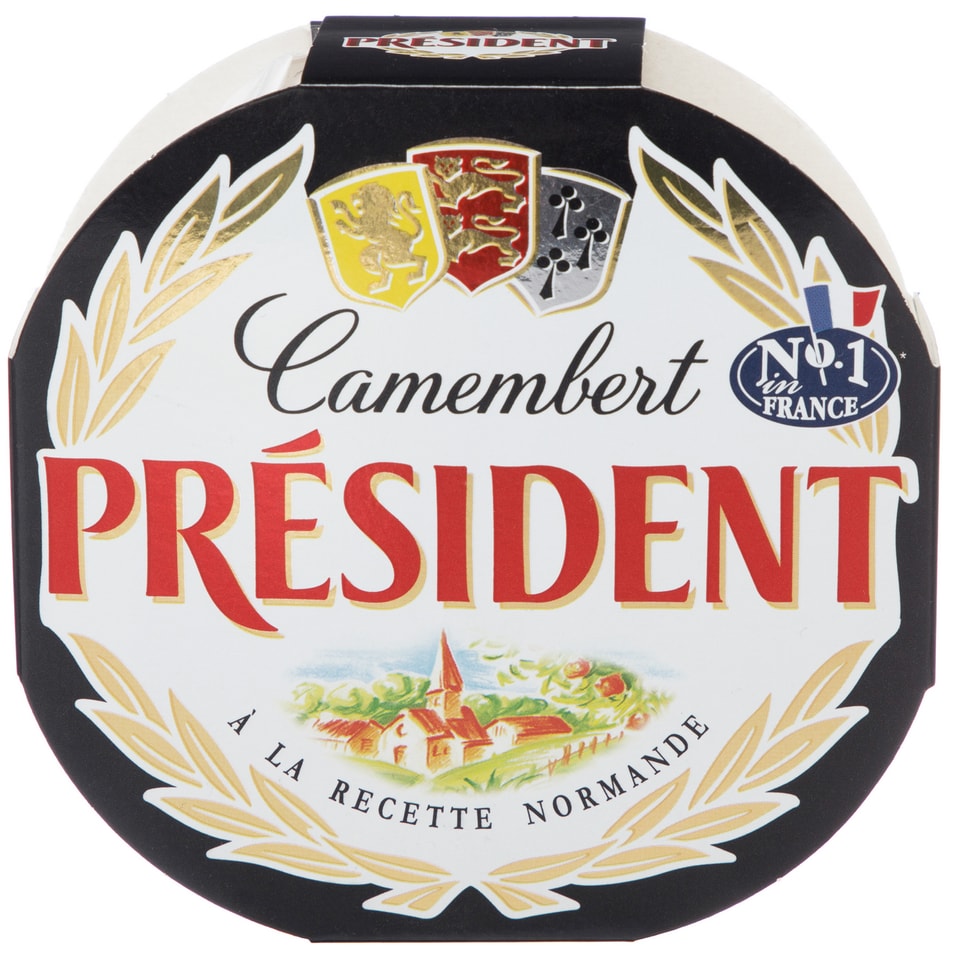 Сыр мягкий President Камамбер с белой плесенью 45% 125г