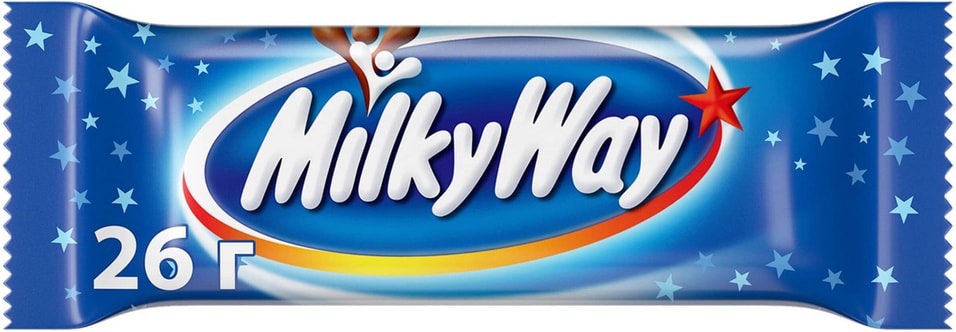 Шоколадный батончик Milky Way 26г - Vprok.ru Перекрёсток