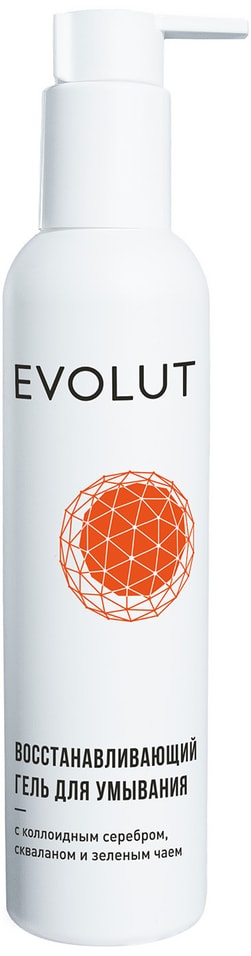 Гель для умывания Evolut с коллоидном серебром скваланом и зеленым чаем 200 мл