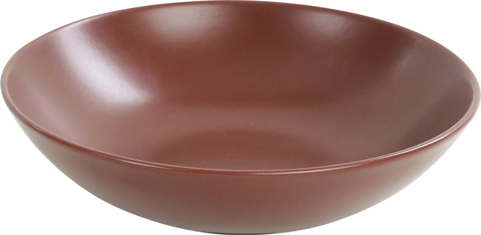 Тарелка Keramika Alfa Суповая шоколад 21см