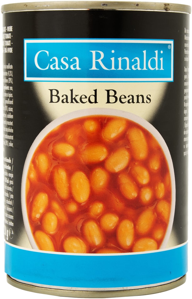 Фасоль Casa Rinaldi белая запеченная с томатами 420г