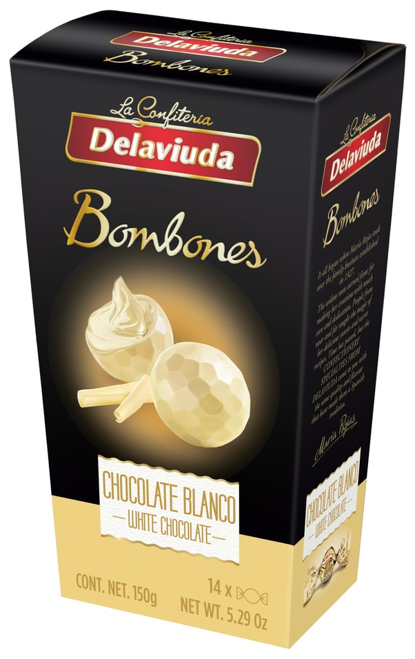 Конфеты Delaviuda из белого шоколада 150г