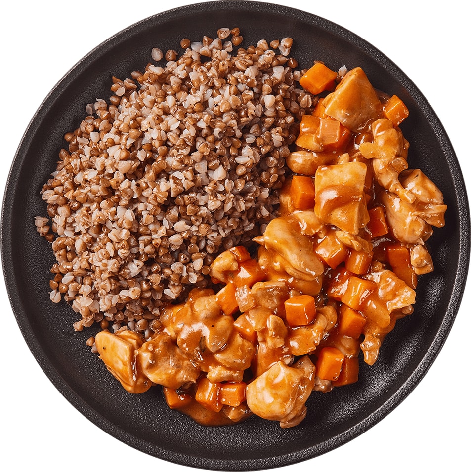 Гуляш из курицы Перекресток Select с овощами и гречкой 240г