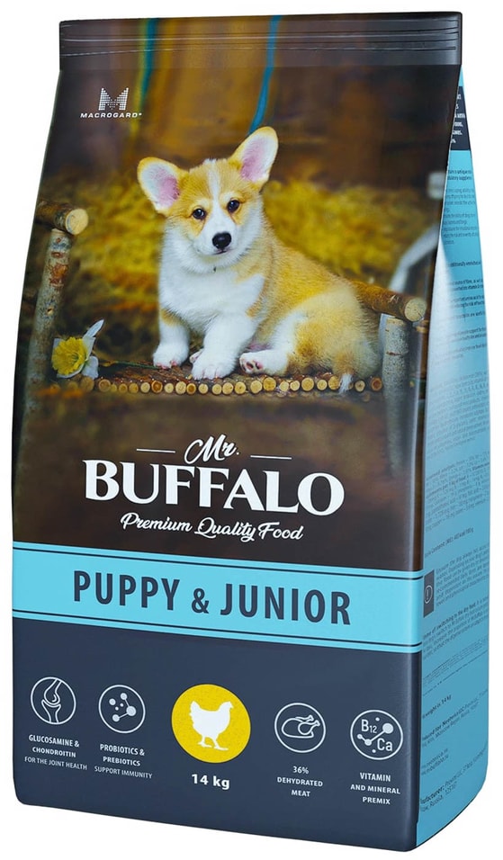 Буффало корм для собак. Mr. Buffalo для щенков. Mr.Buffalo корм для собак 14кг. Buffalo Puppy & Junior с курицей. Buffalo корм для собак Puppy Junior 800 гр.