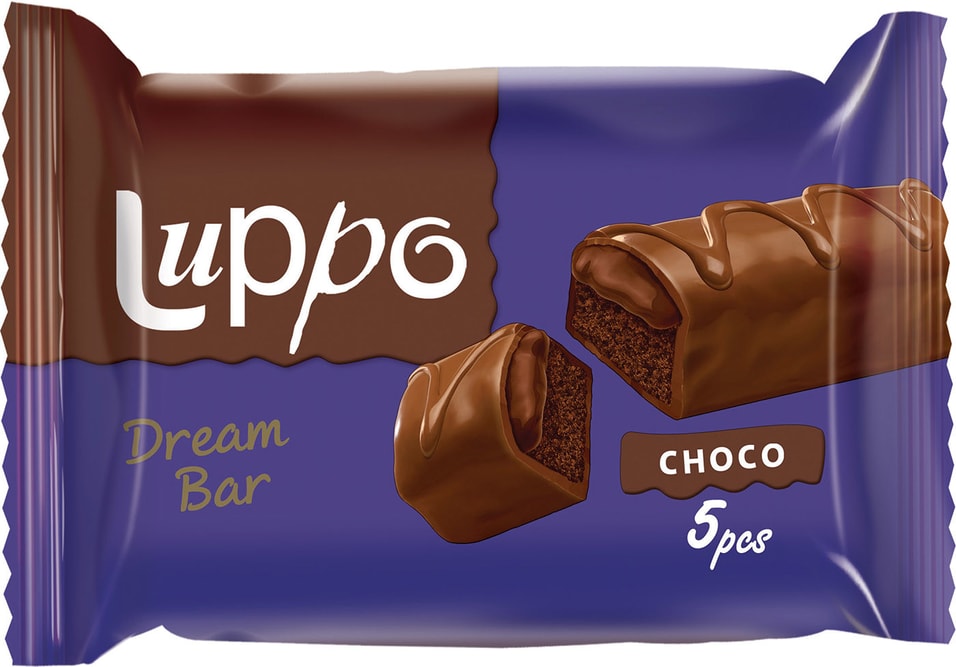 Бисквит Luppo dream bar шоколадный 150г