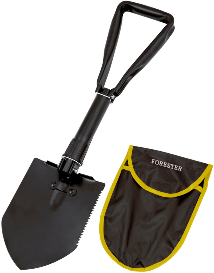 Лопата Forester Mobile складная в чехлес доставкой 1003₽