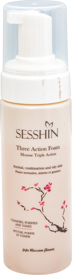 Мусс для умывания Sesshin очищающий тройного действия 150мл