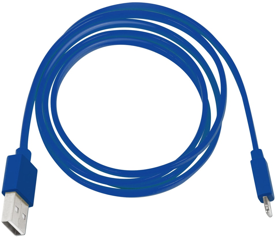 Кабель Rombica Digital MR-01 Lightning to USB синий 1м