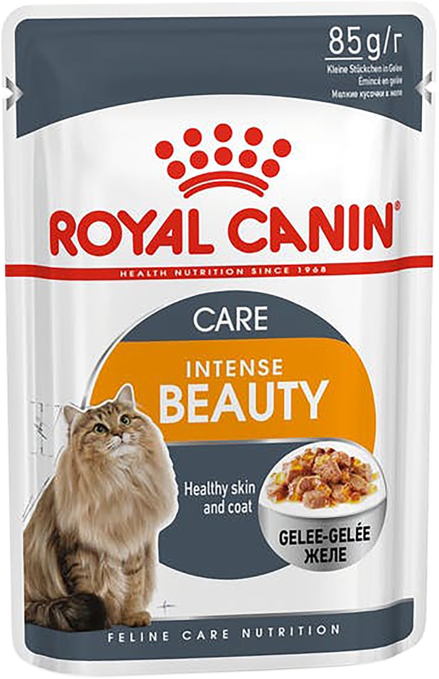 Влажный корм для кошек Royal Canin Intense beauty для поддержания красоты шерсти 85г