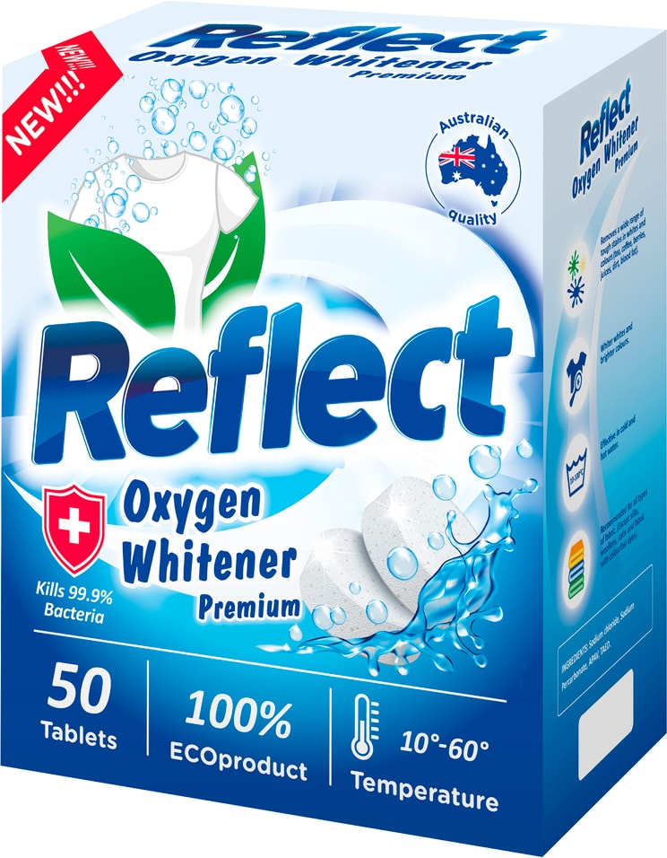 Отбеливатель Reflect Oxygen Whitener кислородный 50шт