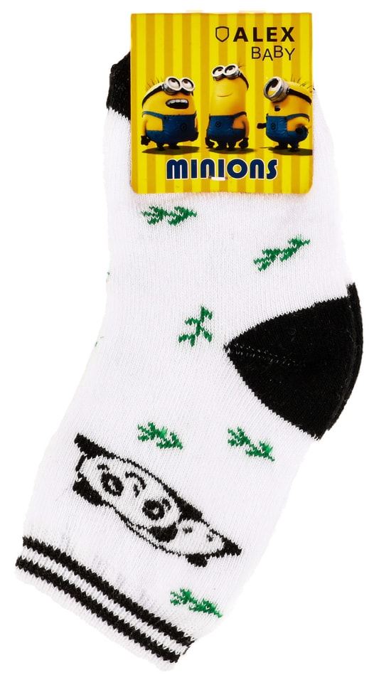 Носки для младенцев Alex Textile Панда белые 0-6мес