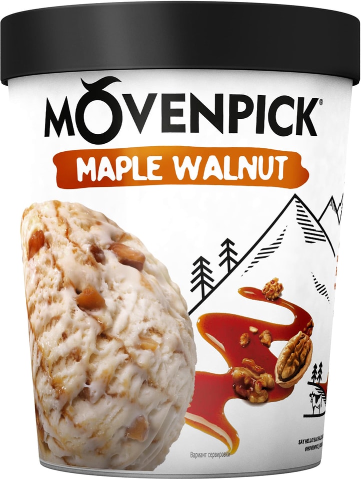 Отзывы о Мороженом Movenpick Пломбир Maple walnut 12% 298г