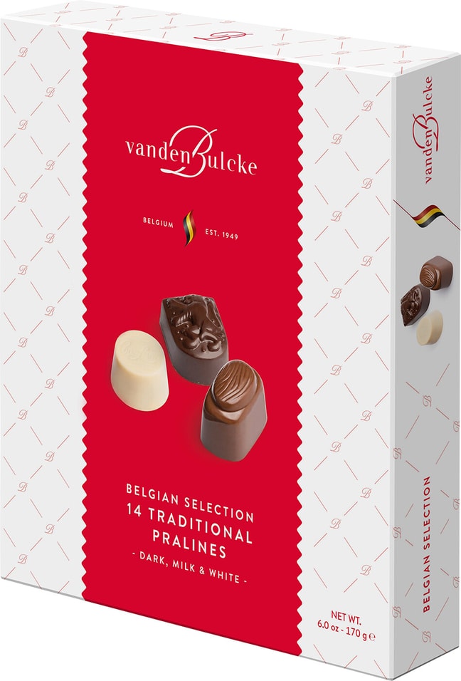 Конфеты Vandenbulcke Pralines шоколадные с начинкой 170г