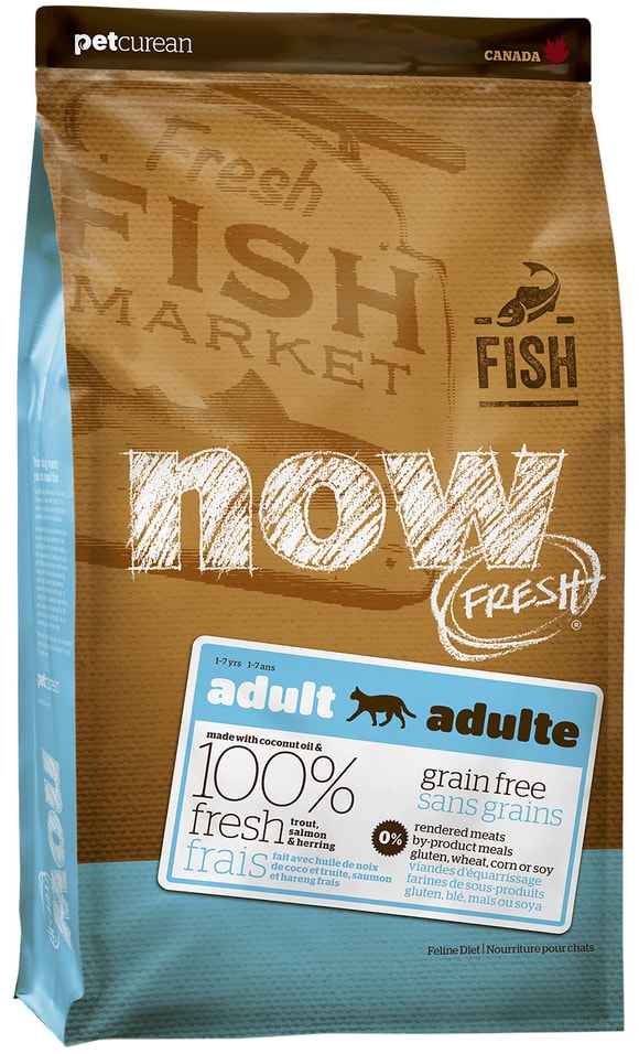Сухой корм для кошек Now Fresh Adult При чувствительном пищеварении беззерновой с форелью и лососем 1.81кг