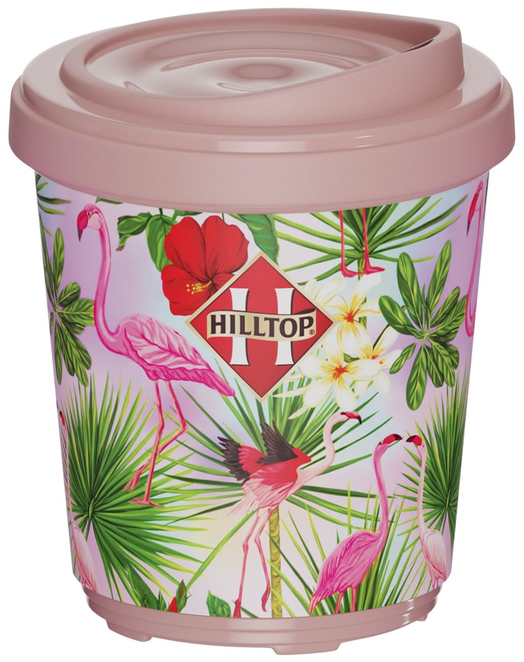 Чай черный Hilltop Цветочный Фламинго термостакан 50г