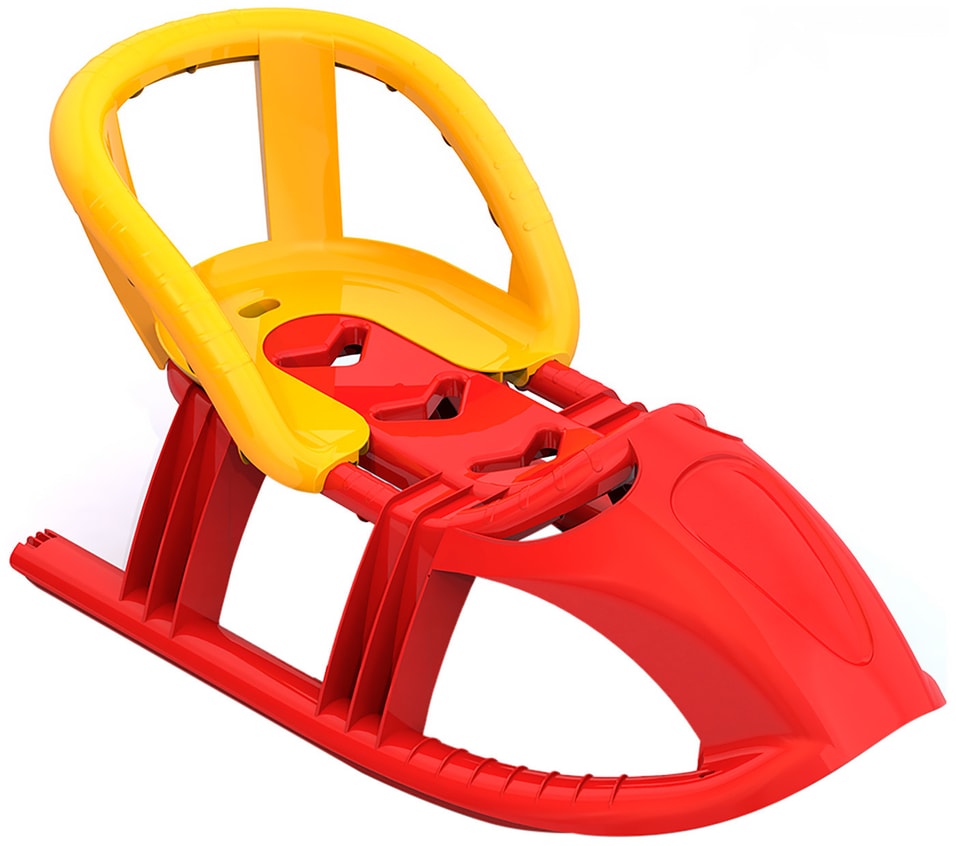 Санки Нордпласт со спинкой красные Доставим до двери 1376₽