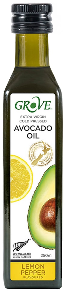 Масло авокадо Grove Extra Virgin с ароматом лимонного перца 250мл