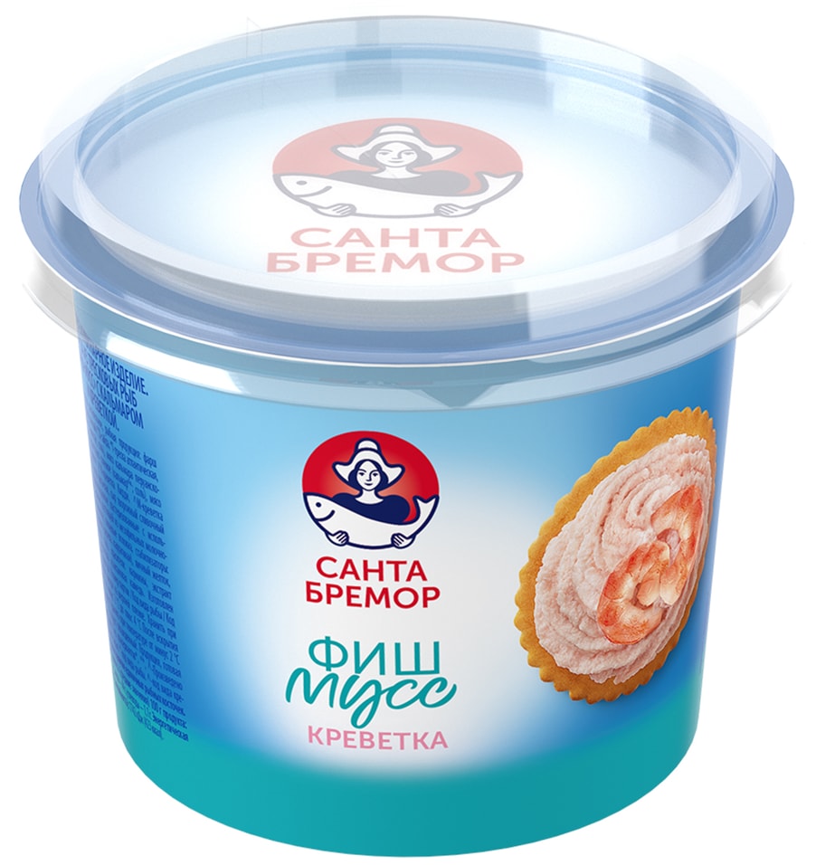 Паста Санта Бремор Фиш мусс Креветка и Творожный сыр 140г