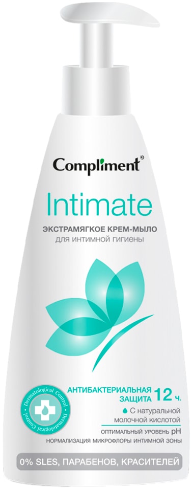 Крем-мыло для интимной гигиены Compliment Intimate Экстрамягкое 250мл