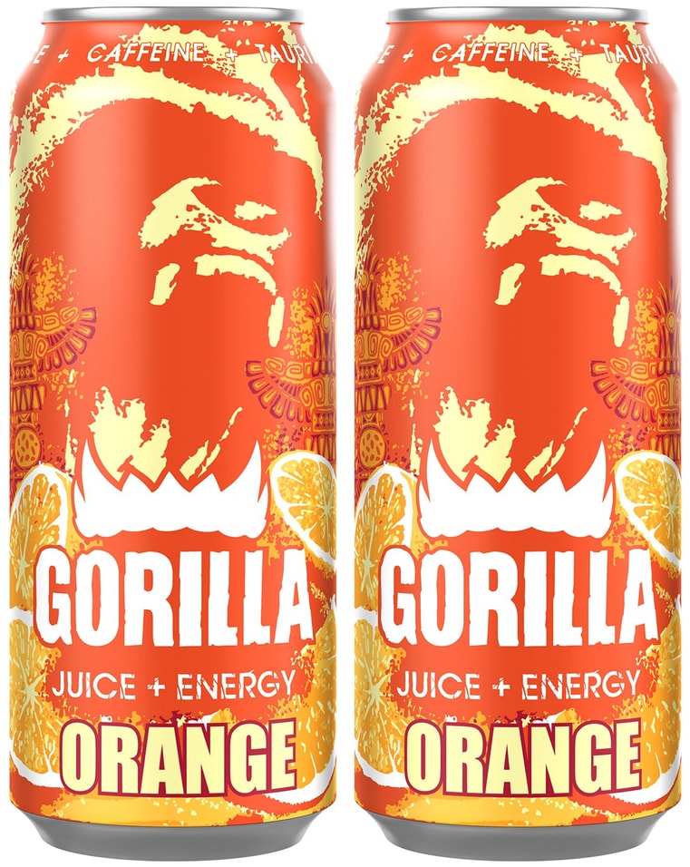 Напиток Gorilla Апельсин энергетический 400мл