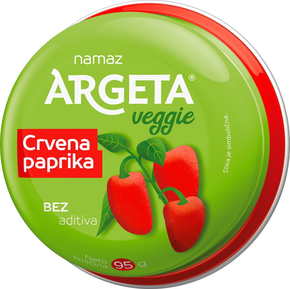 Консервы овощные Argeta Veggie Паштет из нута с паприкой 95г