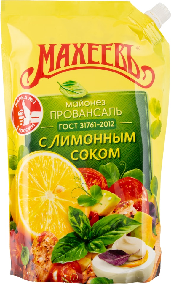 Майонез Махеевъ Провансаль с лимонным соком 67% 800мл от Vprok.ru