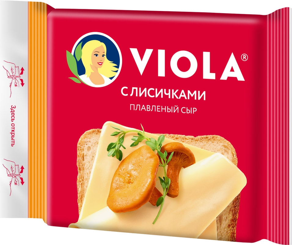 Сыр плавленый Viola с лисичками 45 140гс доставкой 169₽