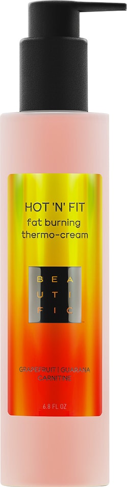 Крем для тела Beautific Hot N Fit термоактивный для похудения 200мл