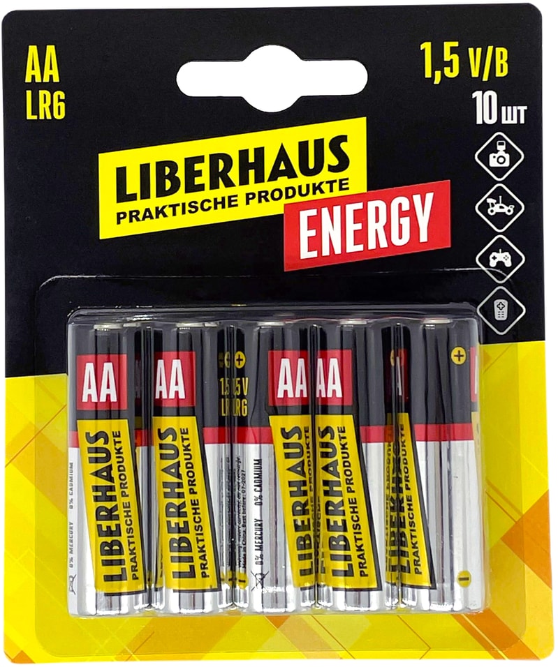 Батарейки Liberhaus Energy АА LR6 1.5В 10шт