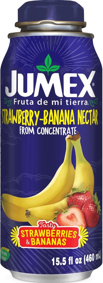 Нектар Jumex Strawberry-Banana Nectar клубнично-банановый с подсластителем 460мл