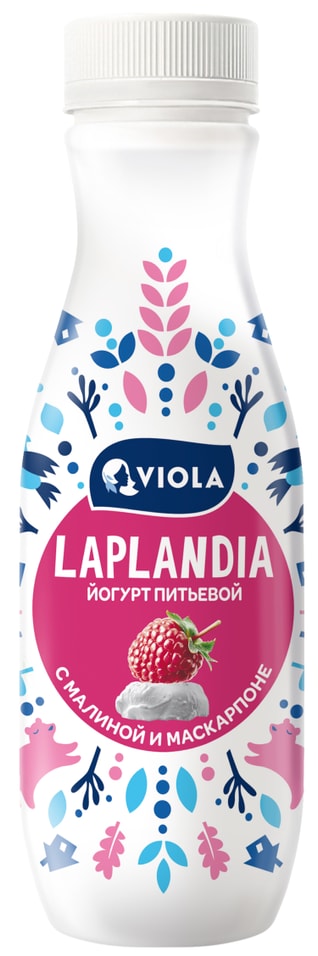 Йогурт питьевой Laplandia с малиной и маскарпоне 2.5% 260г
