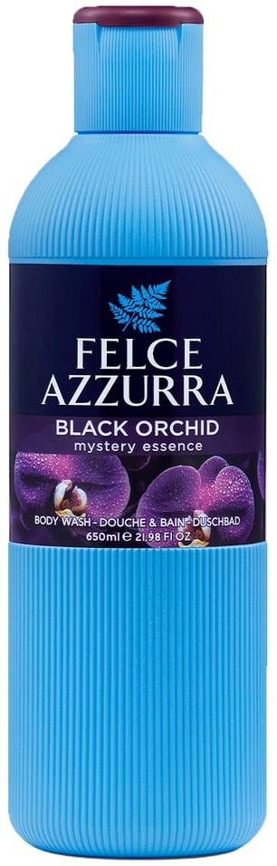 Гель для ванны и душа Felce Azzurra Аромат тайны Черная Орхидея 650мл