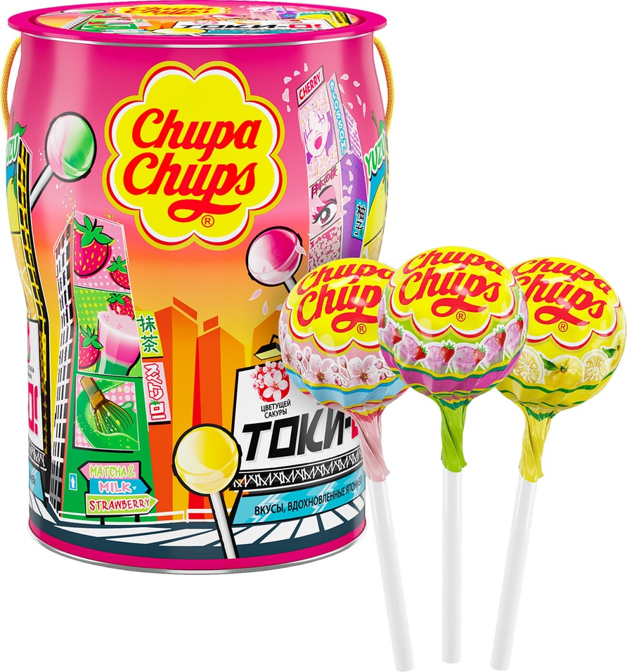 Карамель Chupa Chups Tok-Yo 150шт от Vprok.ru