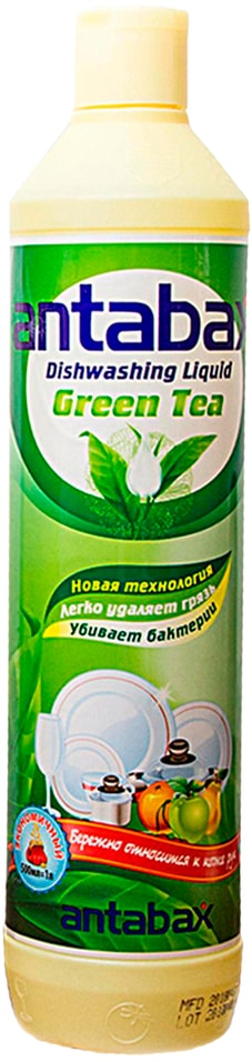 Средство для мытья посуды Antabax зеленый чай 500мл