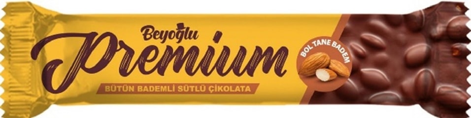 Шоколад Beyoglu Молочный Premium с цельным миндалем 75г
