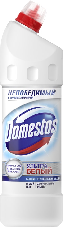 Средство для чистки унитаза Domestos Эксперт сила 7 Ультра Белый 1л 289₽