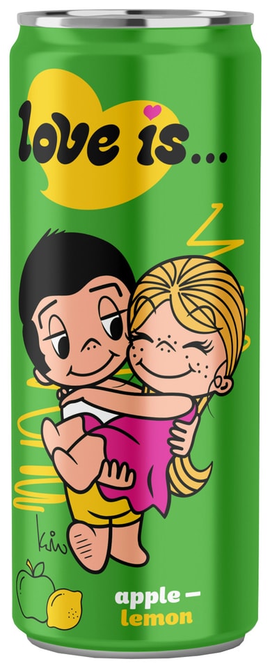 Напиток Love is яблоко лимон 330мл