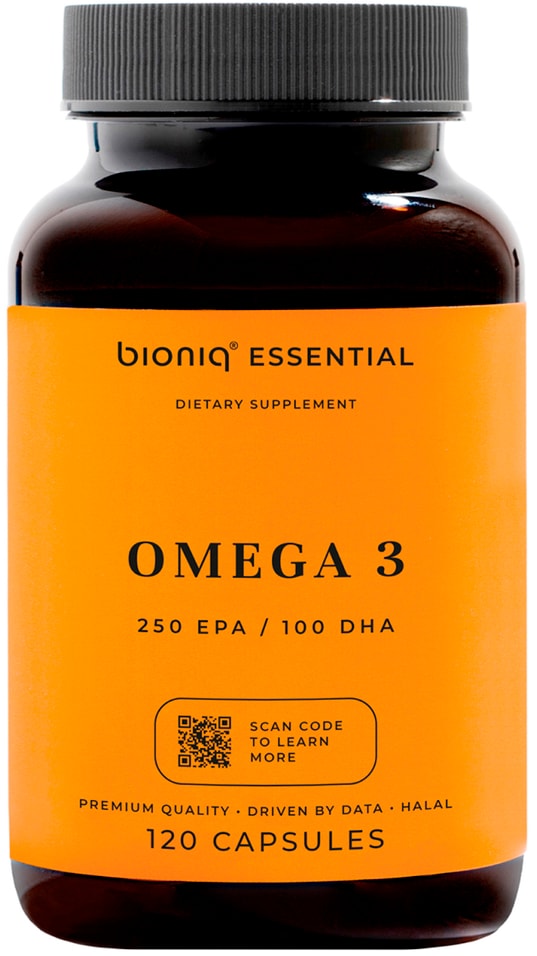 БАД bioniq essential Omega 3 120 капсул