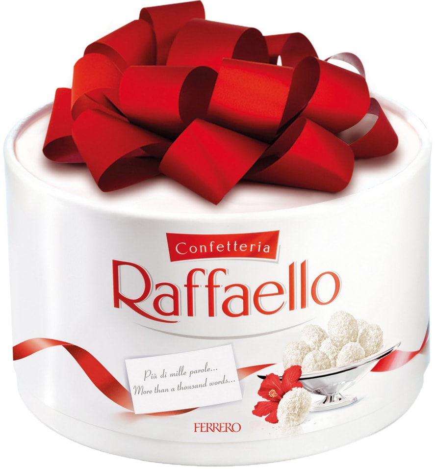 Конфеты Raffaello с цельным миндальным орехом в кокосовой обсыпке 200г 649₽