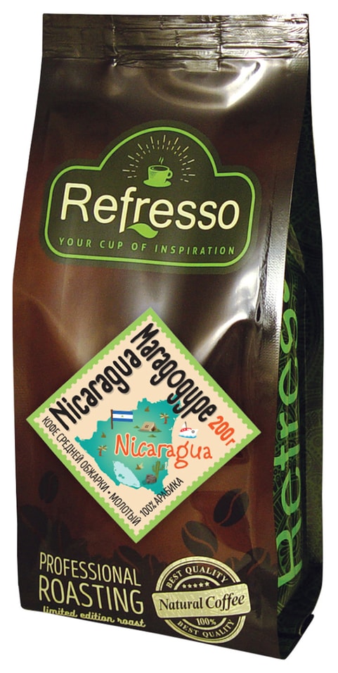 Кофе молотый Refresso Nicaragua Maragogype 200г
